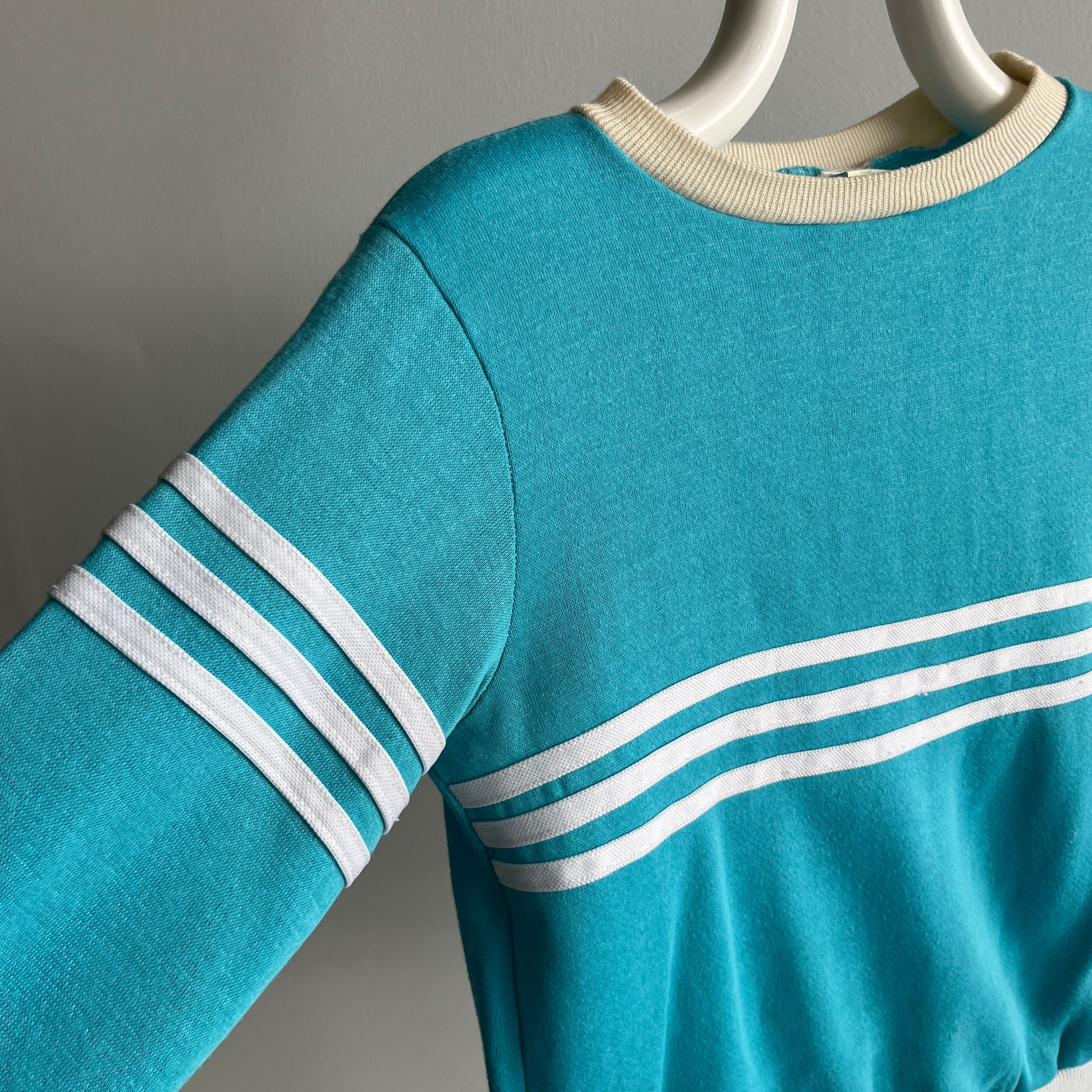 1970/80s Lightweight Smaller Triple Stripe Sweatshirt