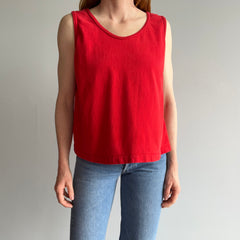 1980/90s Blank Red Tank Top - It's So Good