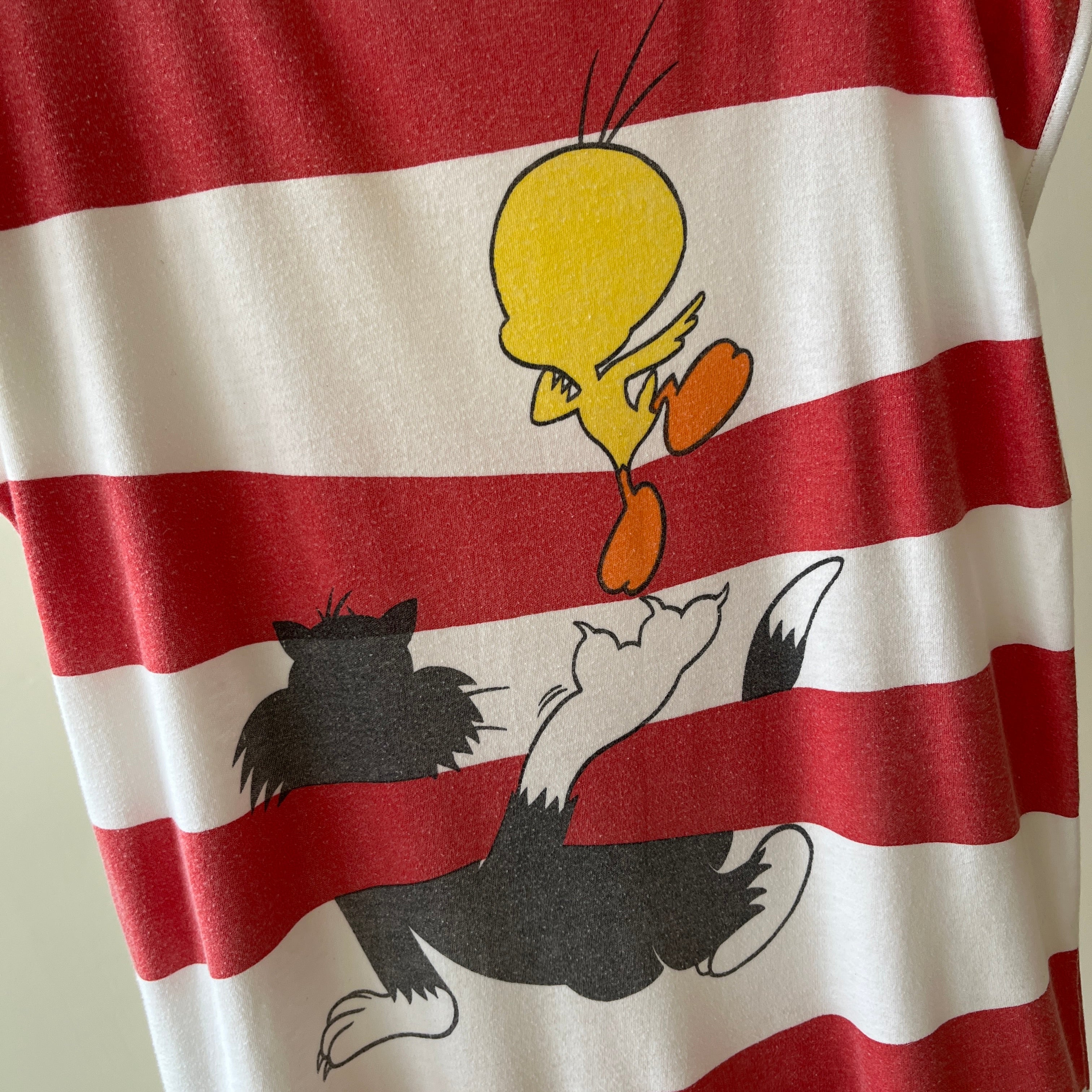 1980s Sylvester and Tweety Bird T-Shirt (Front and Back)