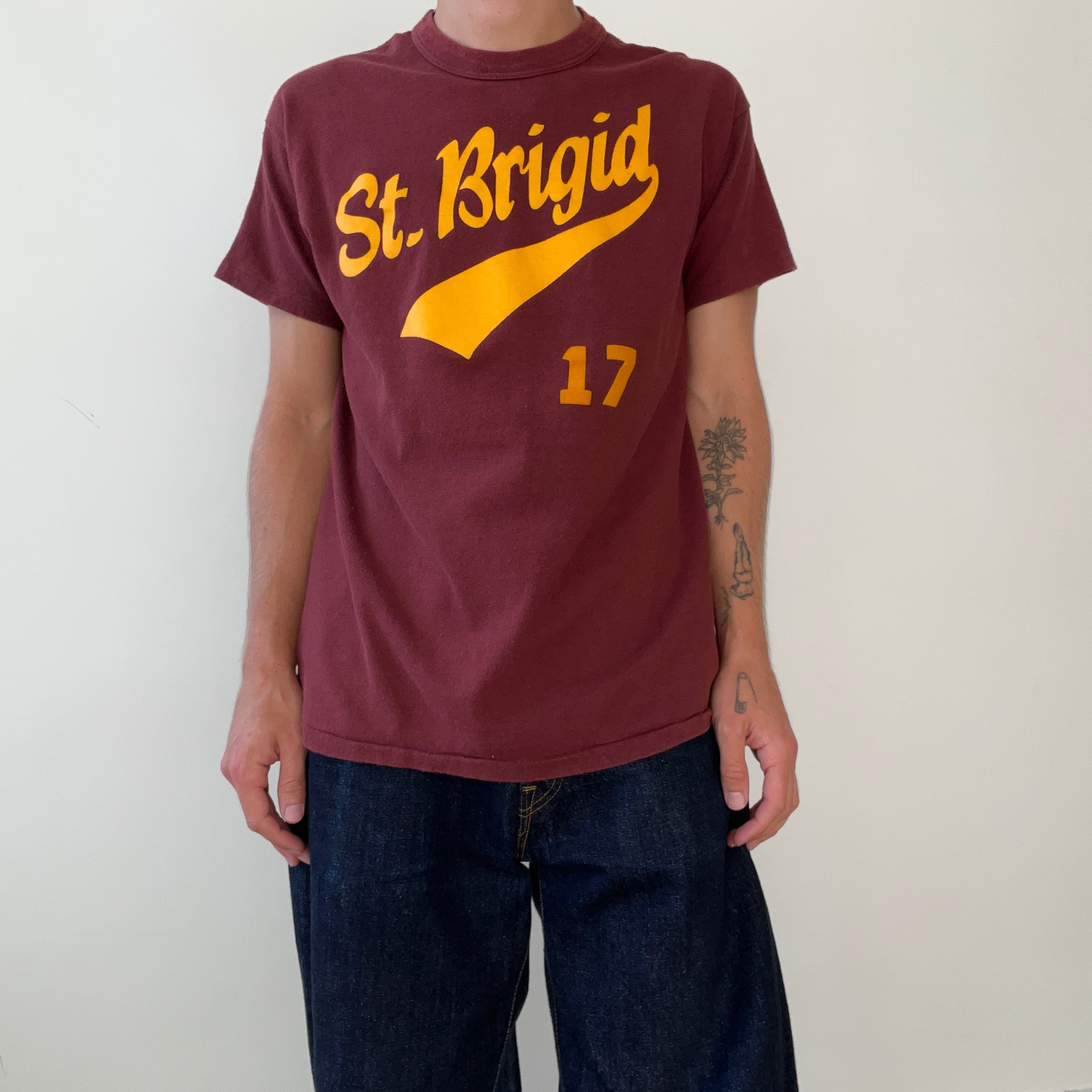 1980s St. Brigid Mish #17 Russell Athletic Shirt