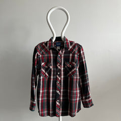 1980/90s Wrangler Snap Front Cowboy Flannel Shirt