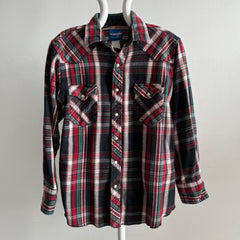 1980/90s Wrangler Snap Front Cowboy Flannel Shirt