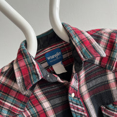 1980/90s Wrangler Snap Front Cowboy Flannel Shirt