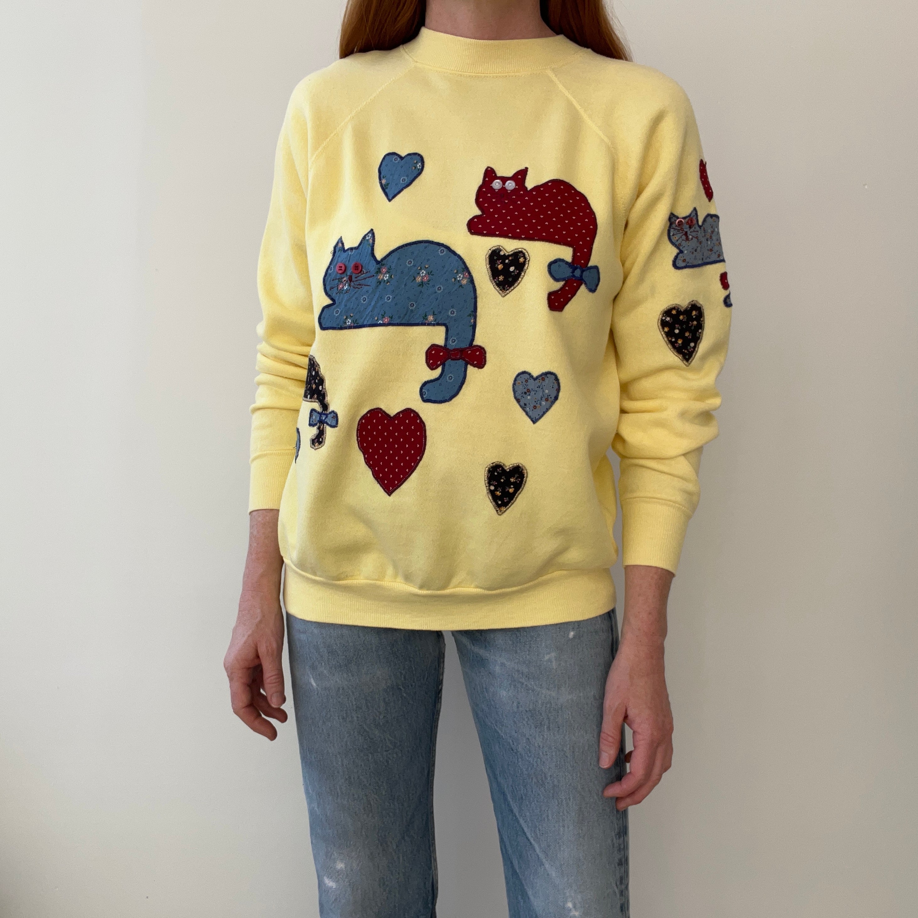 1980s DIY Most Amazing CAT Lady or Gentleman Sweatshirt