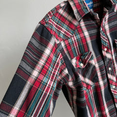 1980/90s Wrangler Snap Front Cowboy Flannel Shirt