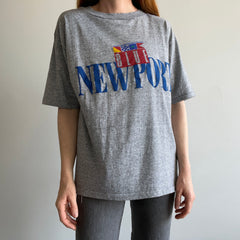 1990s Newport Blue Soft and Slouchy T-Shirt