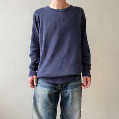 1980s Navy Faded Thermal Shirt