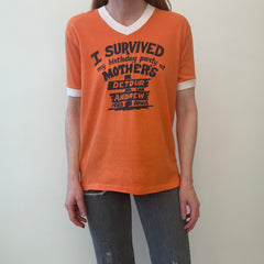 1982 I Survived My Birthday Party at Mother's Detour, Iowa Ring T-Shirt