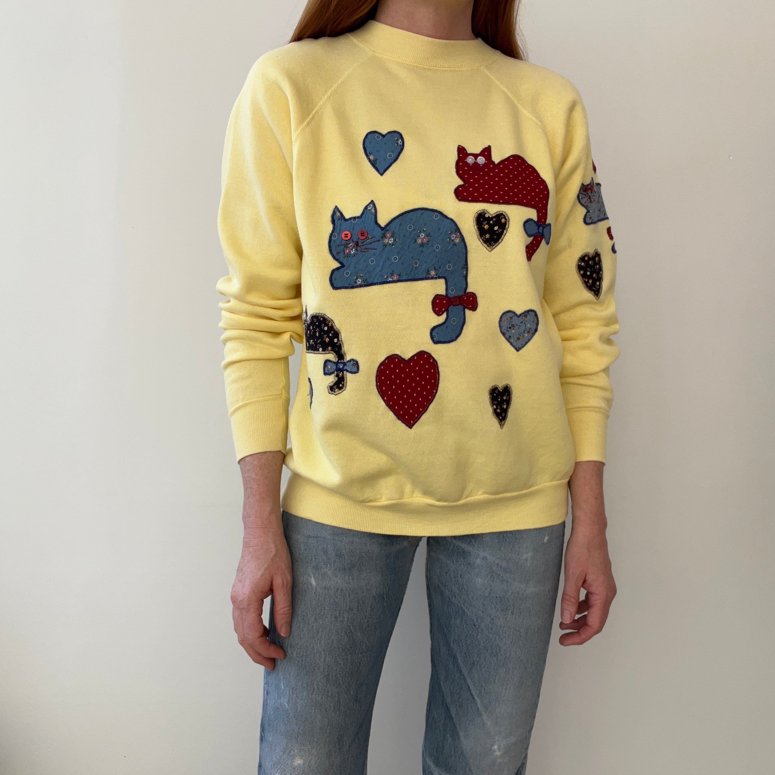 1980s DIY Most Amazing CAT Lady or Gentleman Sweatshirt