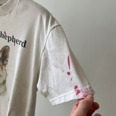 1980/90s Super Paint Stained Good Buddy German Shepard T-Shirt - AWWWWW