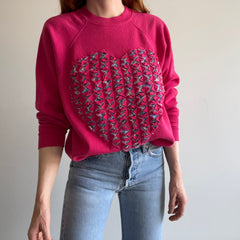 1980s DIY Heart Sweatshirt - WOW!