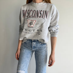 1994 Wisconsin Badgers Sweatshirt with A Tattered Split Collar - YES!