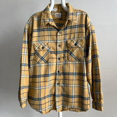 1970s Union Made Structured Cotton Flannel