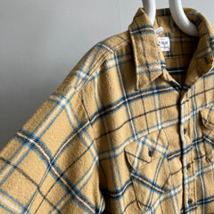 1970s Union Made Structured Cotton Flannel