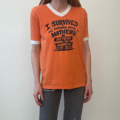 1982 I Survived My Birthday Party at Mother's Detour, Iowa Ring T-Shirt