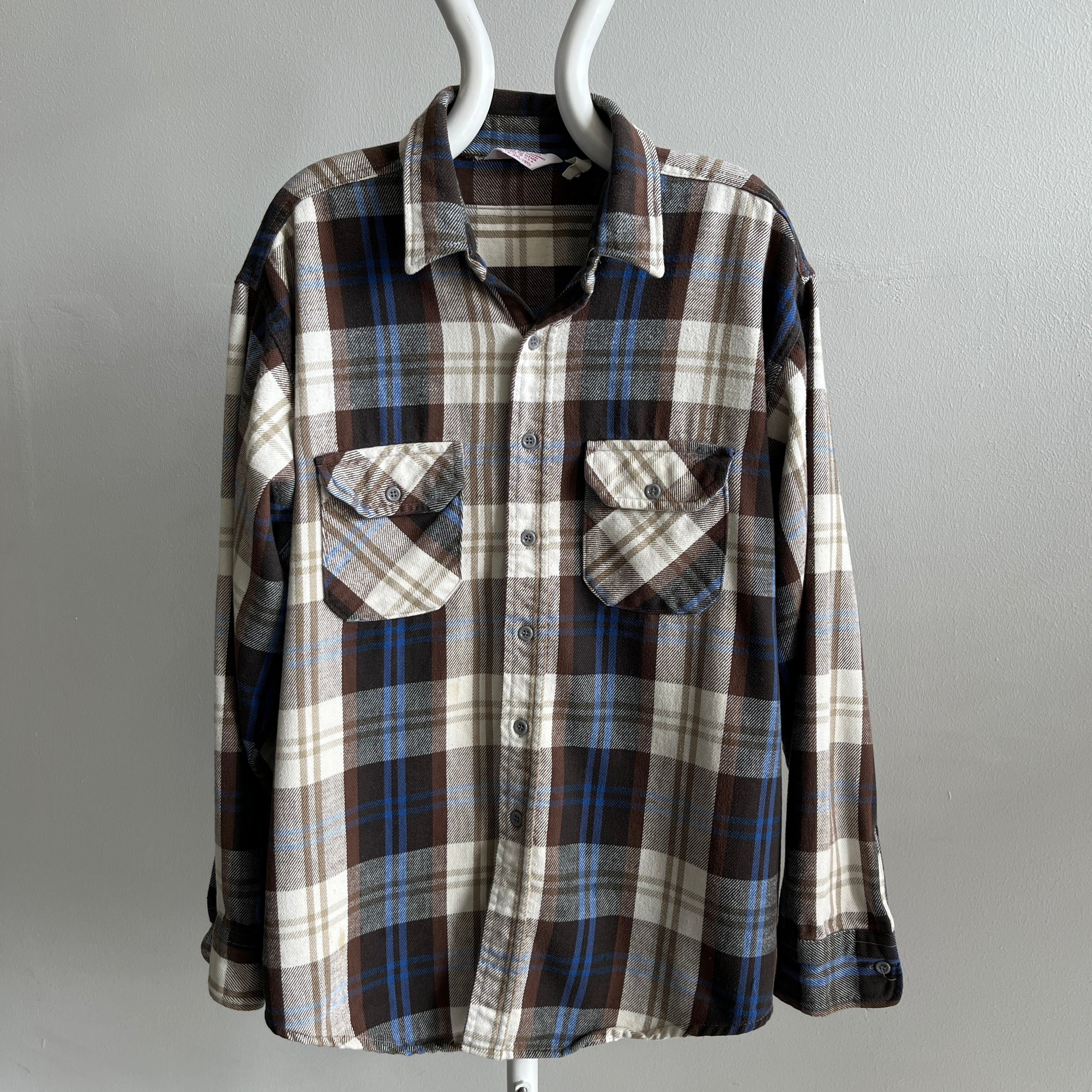 1980s Relaxed Fit Frostproof Cotton Flannel