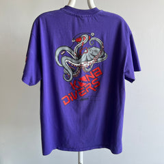 1990s Kona Hawaii Diving Shirt with an Octopus on the Backside