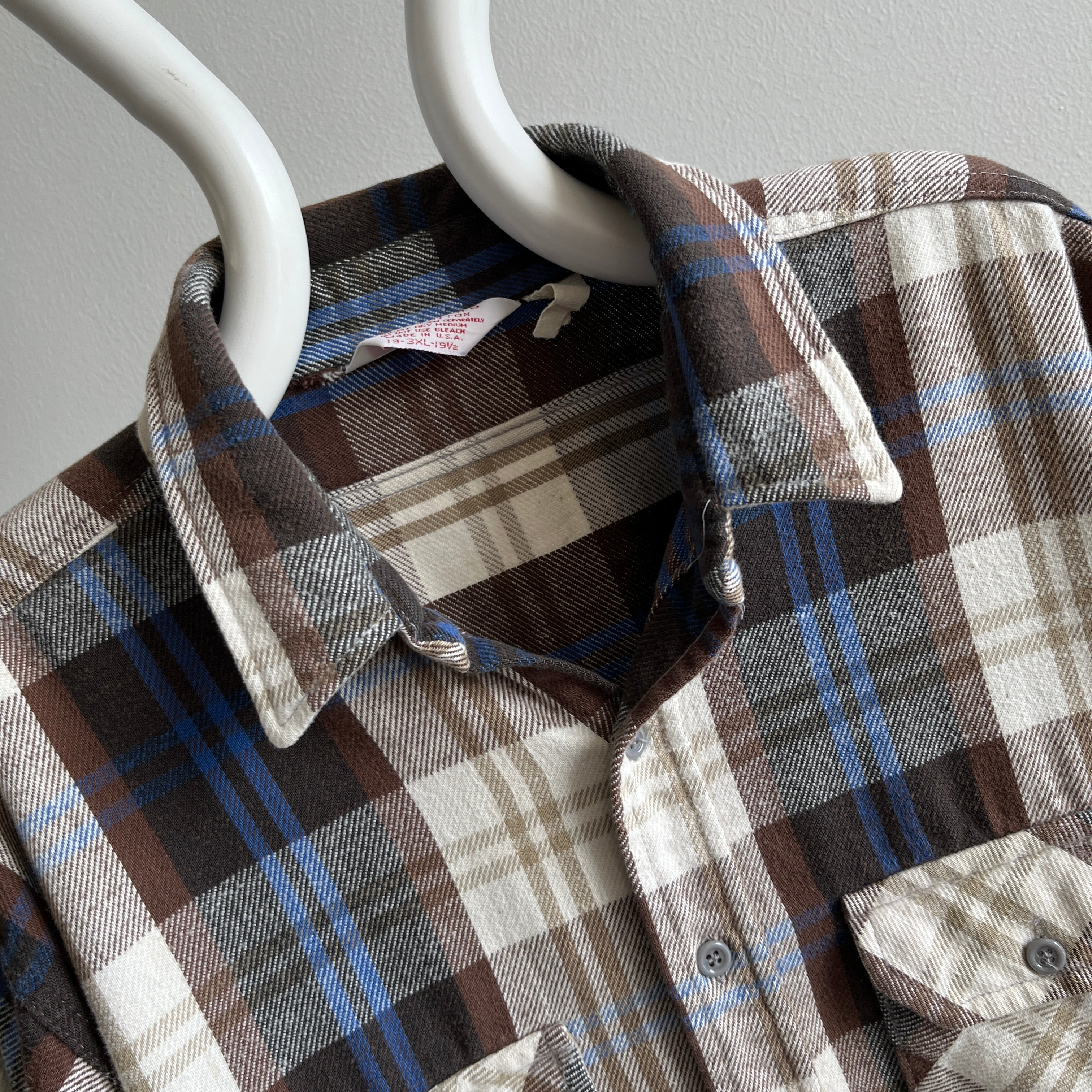 1980s Relaxed Fit Frostproof Cotton Flannel