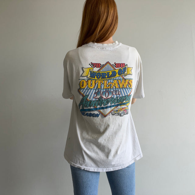 1988 "On The Gas and Kickin' ASS" Drag Racing Super Aged T-Shirt