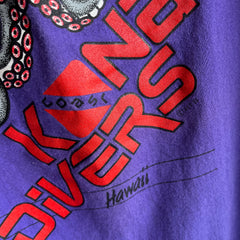 1990s Kona Hawaii Diving Shirt with an Octopus on the Backside