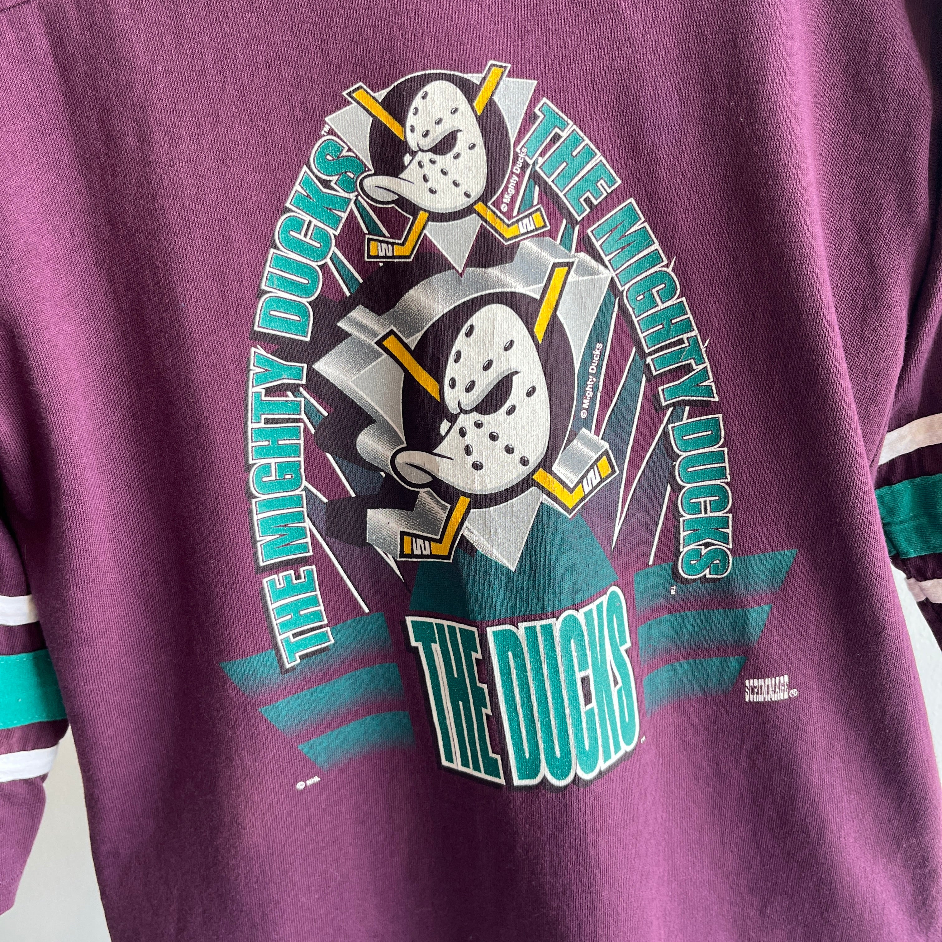 1992 Mighty Ducks NHL Football Shirt (Smaller Size)