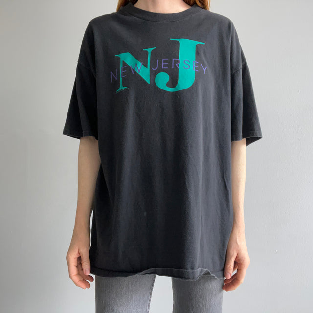 1990s New Jersey Tourist T-Shirt with Giant Hole