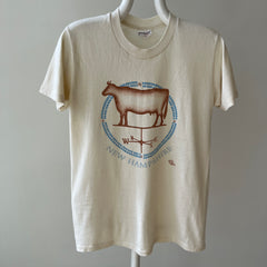 1980s New Hampshire Cow Off White T-Shirt