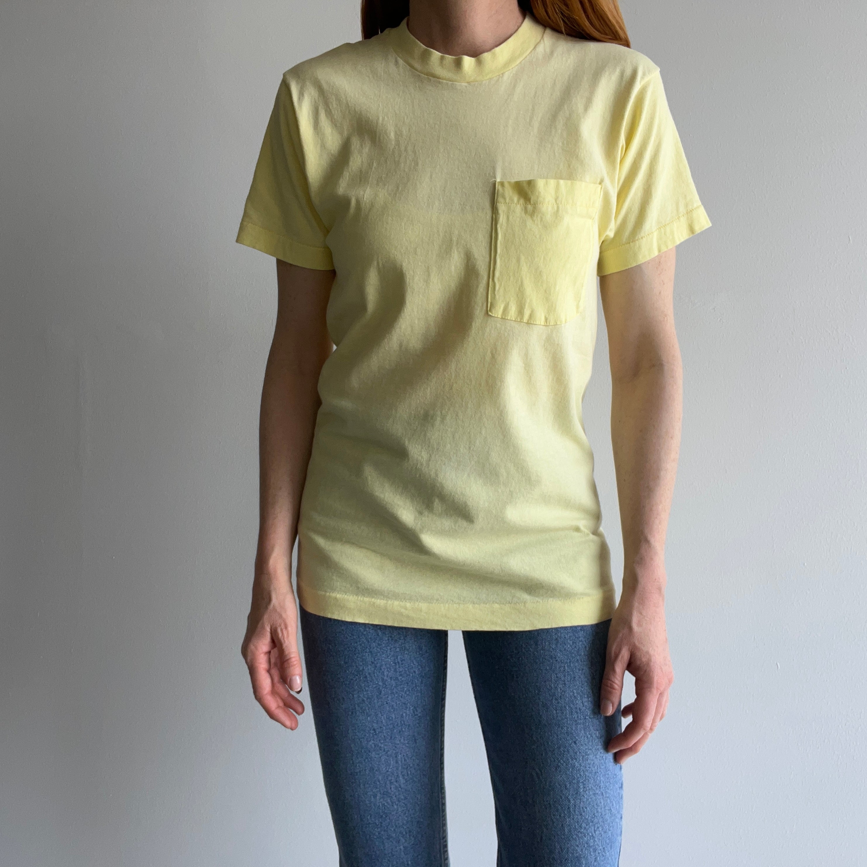 1980s Lemon Meringue FOTL Selvedge Pocket T-Shirt