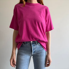 1980s Danskin Hot Pink T-Shirt