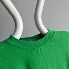 1980s The Slouchiest Kelly Green Pocket Tee Ever Made In The 80s, Maybe