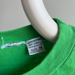 1980s The Slouchiest Kelly Green Pocket Tee Ever Made In The 80s, Maybe