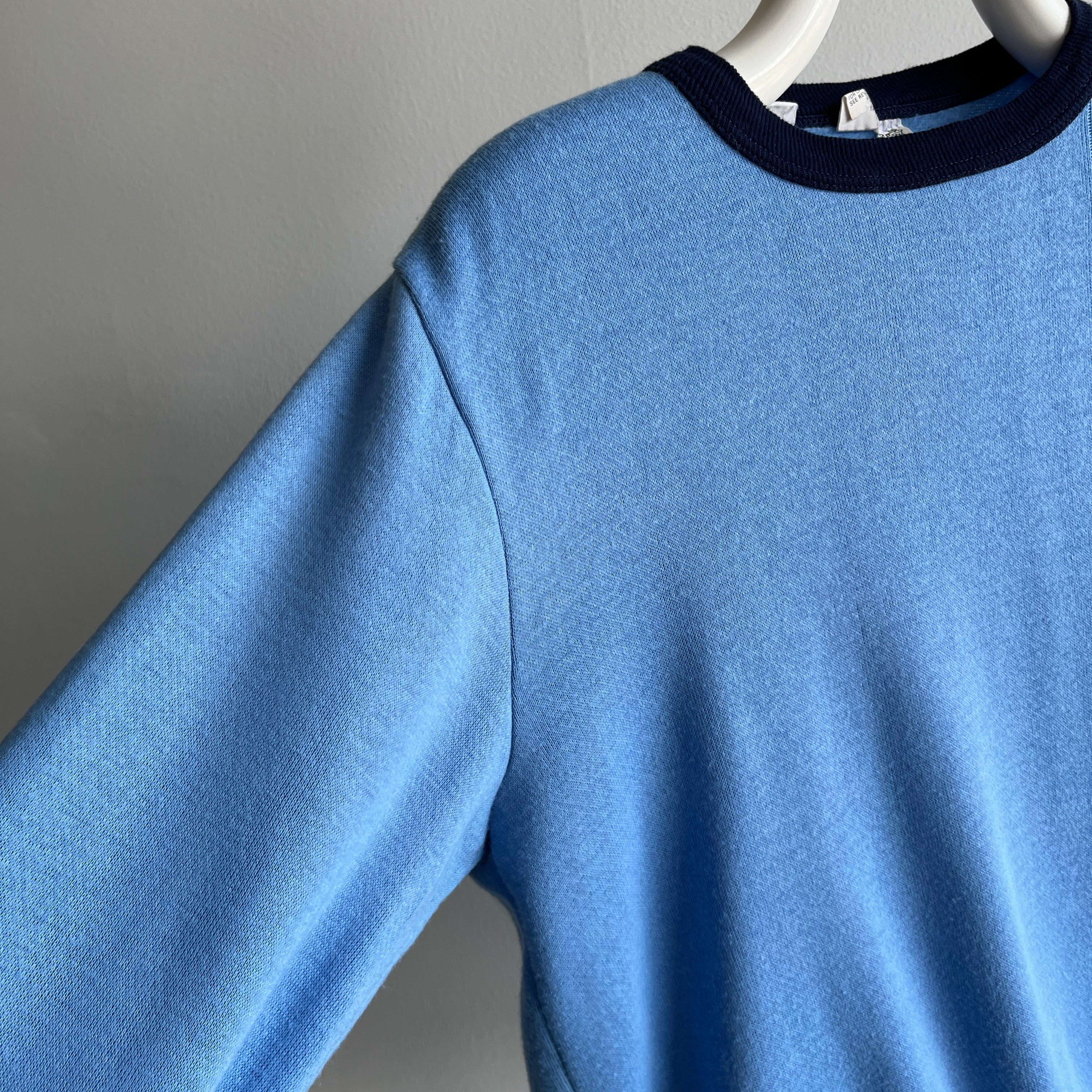 1970s Barely/Never Worn Acrylic - Super Soft - Two Tone Sweatshirt