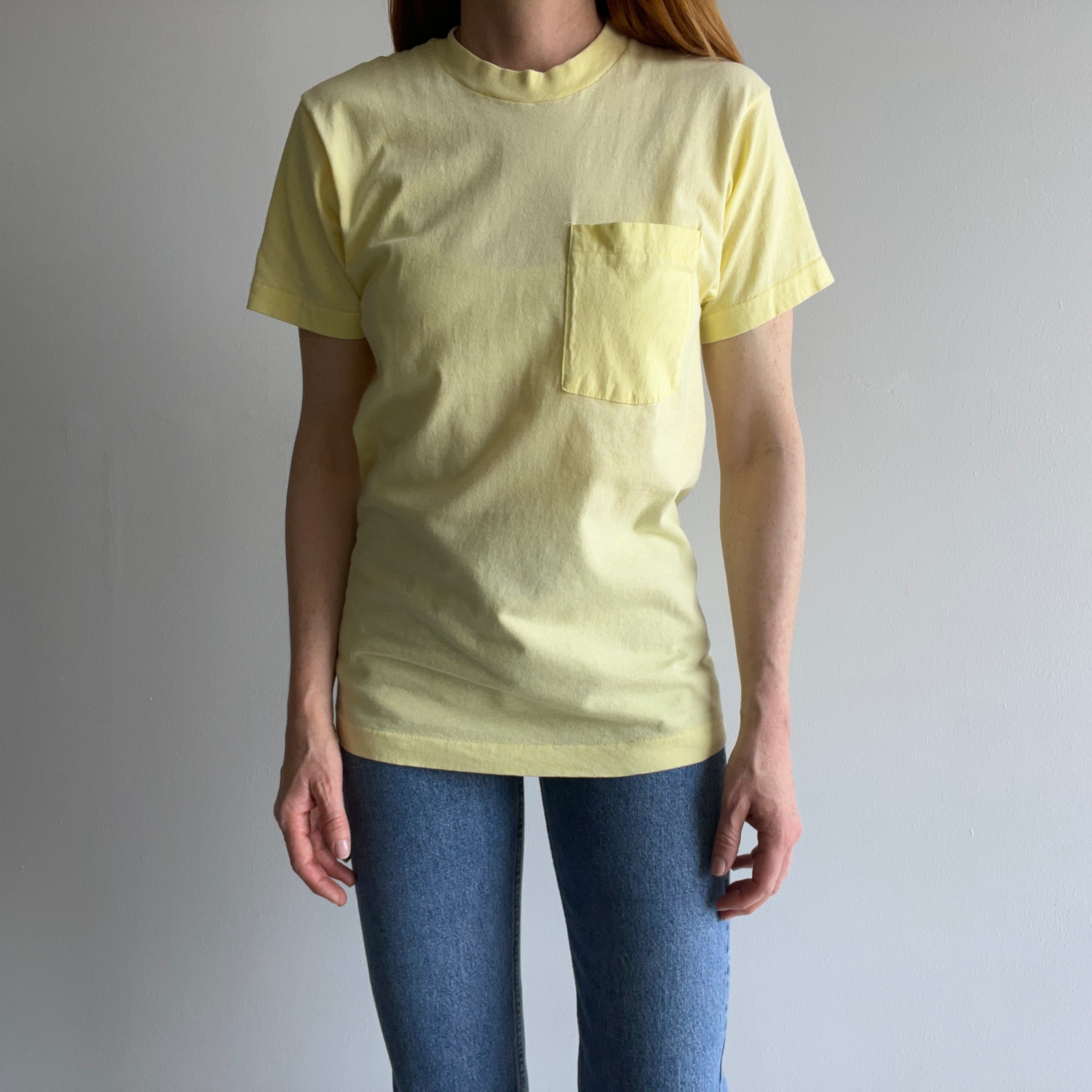 1980s Lemon Meringue FOTL Selvedge Pocket T-Shirt