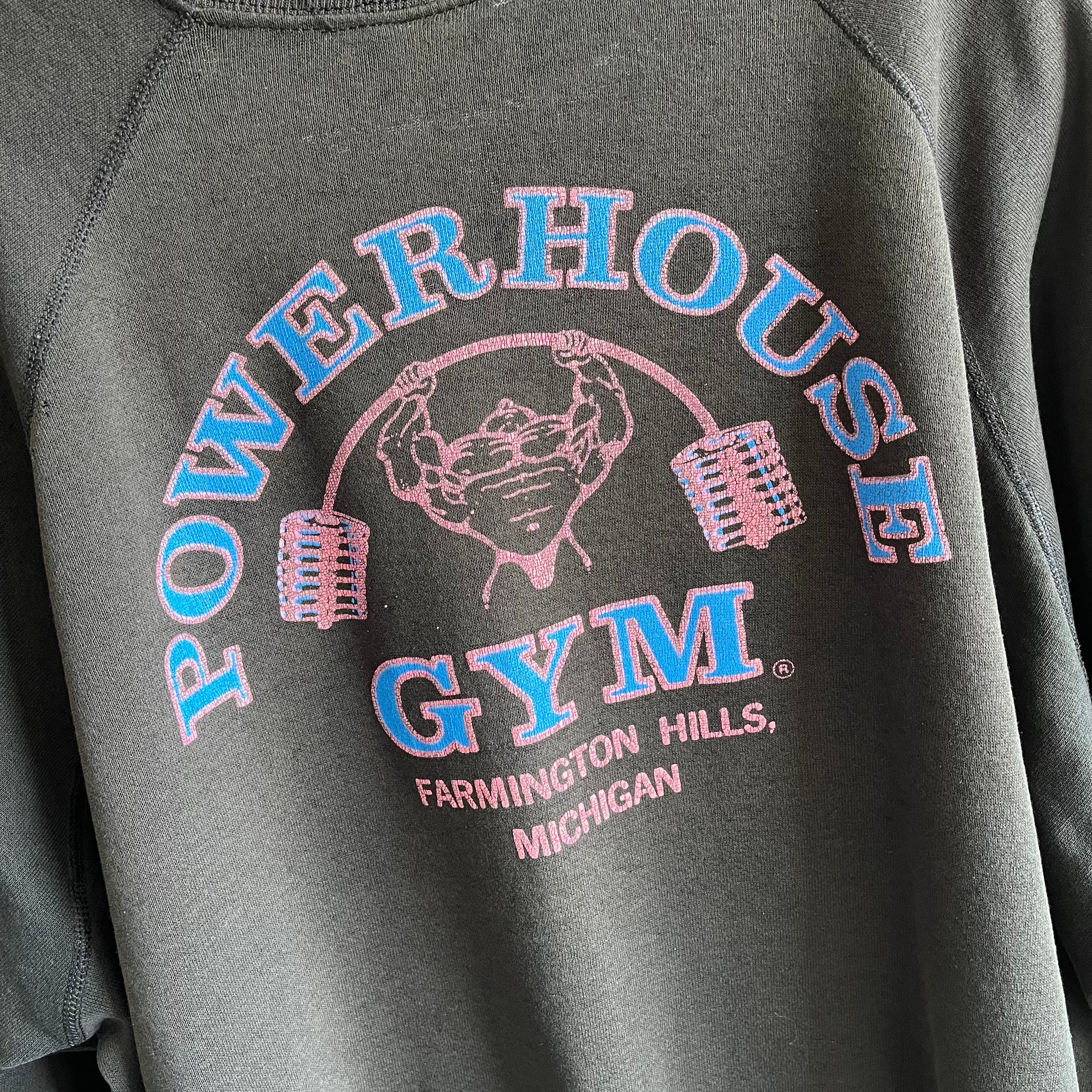 1980s Thinned Out Farmington Hills, Michigan Powerhouse Gym - Front and Back