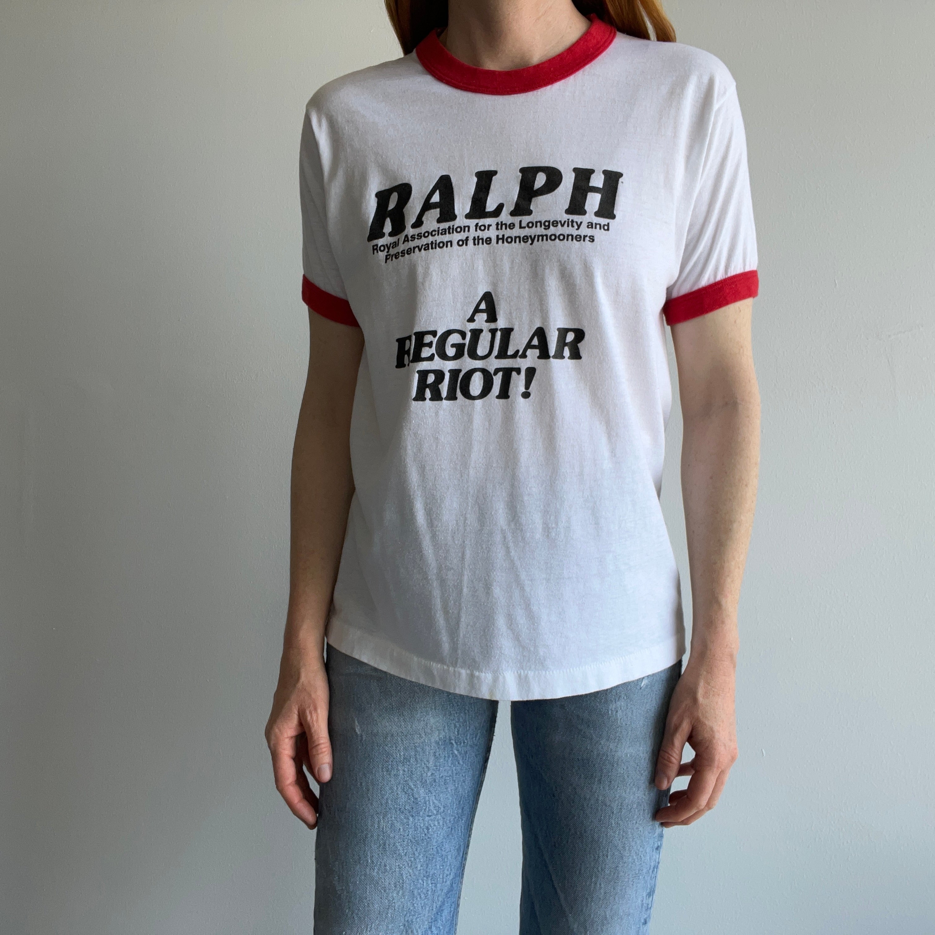 1980s Ralph (Royal Assoc. for The Longevity and Preservation of the Honeymooners) Ring T-Shirt