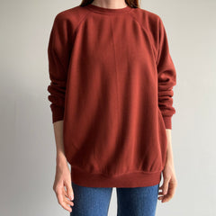 1970s Soft and Cozy Rusty Chocolate Raglan