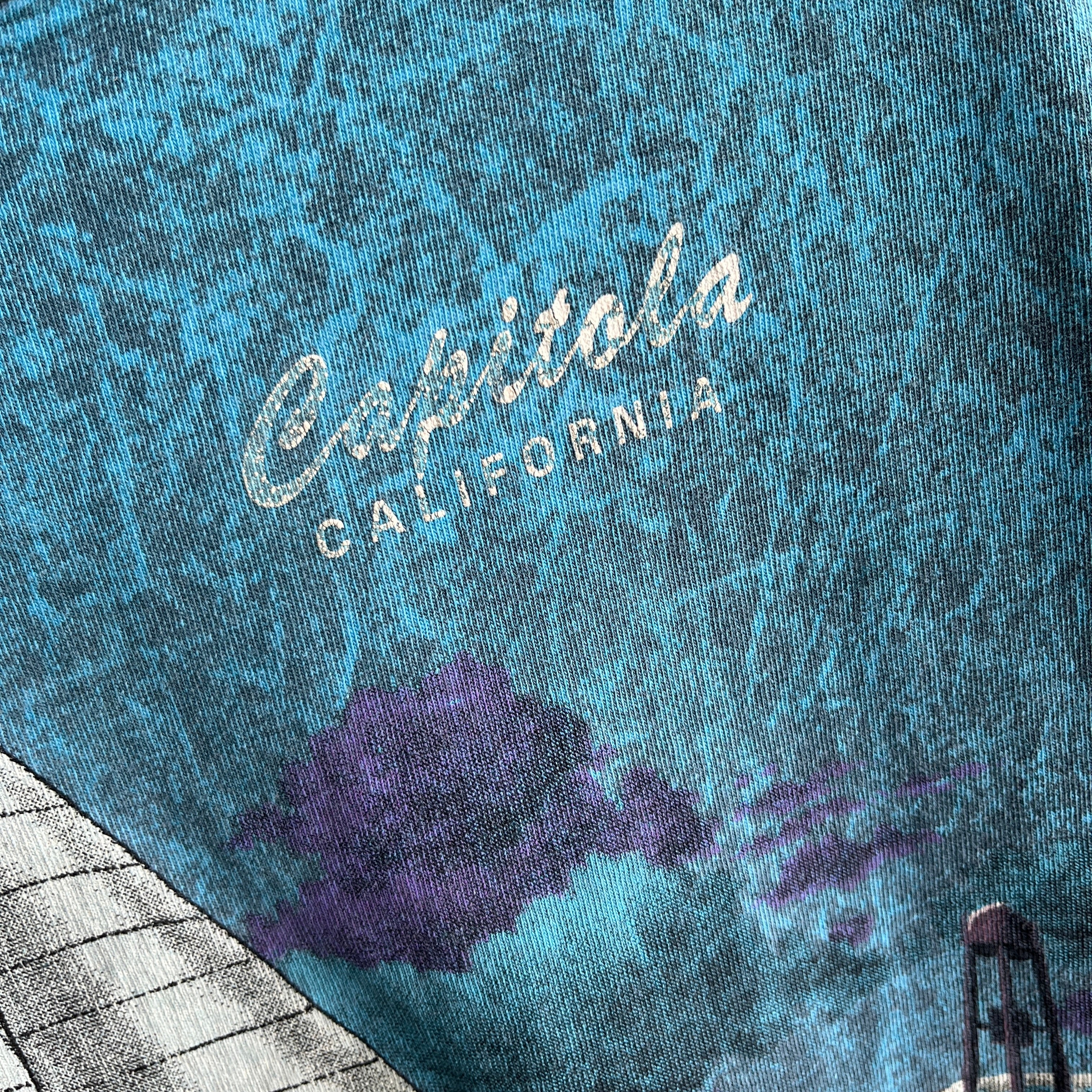 1993 Capitola California Acid Wash Cotton T-Shirt