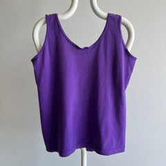 1980s Blank Cotton FOTL Purple Tank - Classic