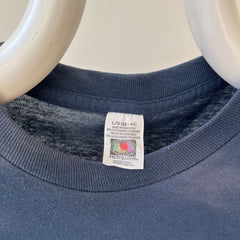 1990s Faded Navy Pocket T Shirt