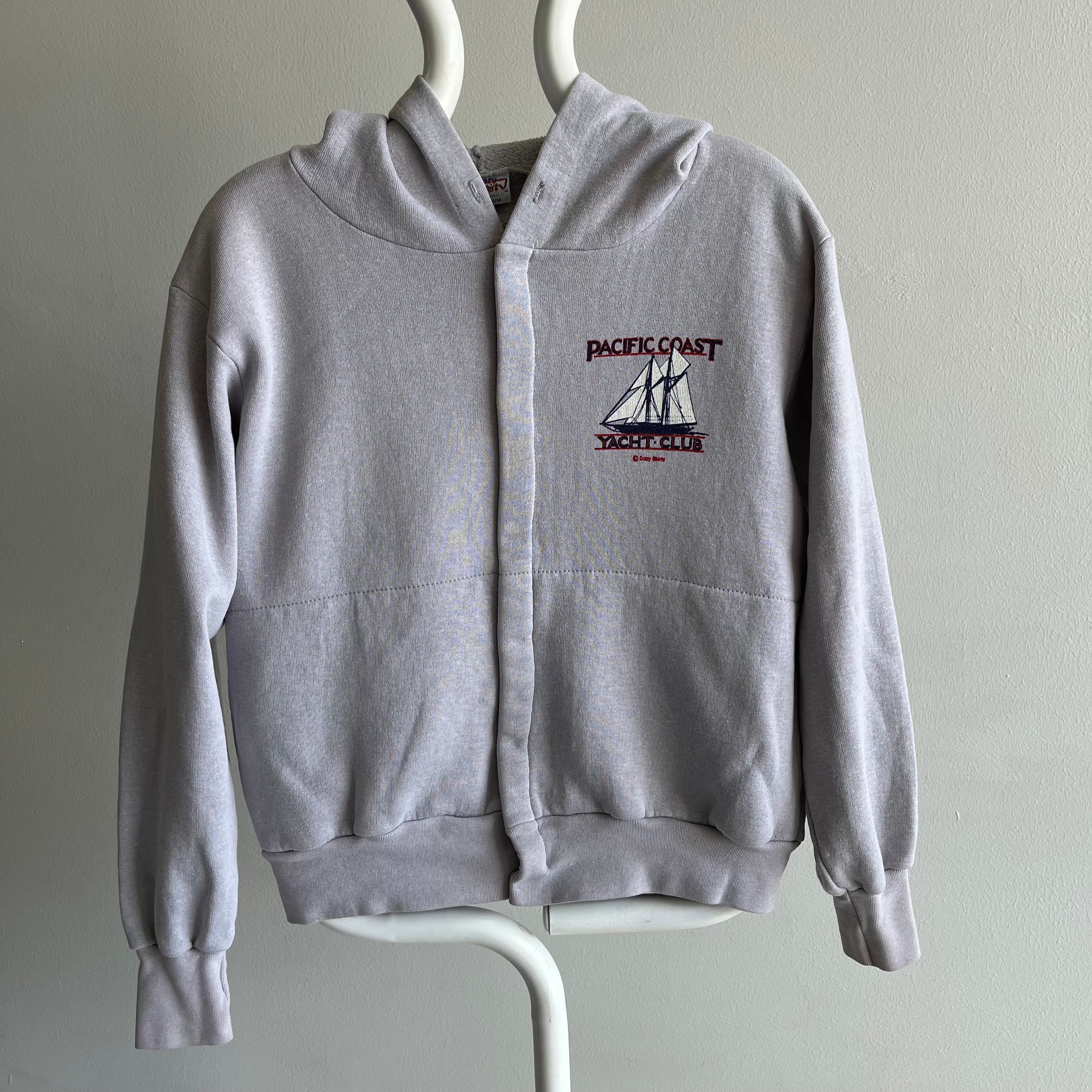 1980s San Francisco Pacific Coast Yacht Club Snap Hoodie by Crazy Shirts - OH MY!!!