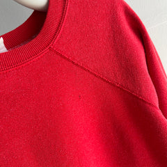 1980s Blank Red Raglan