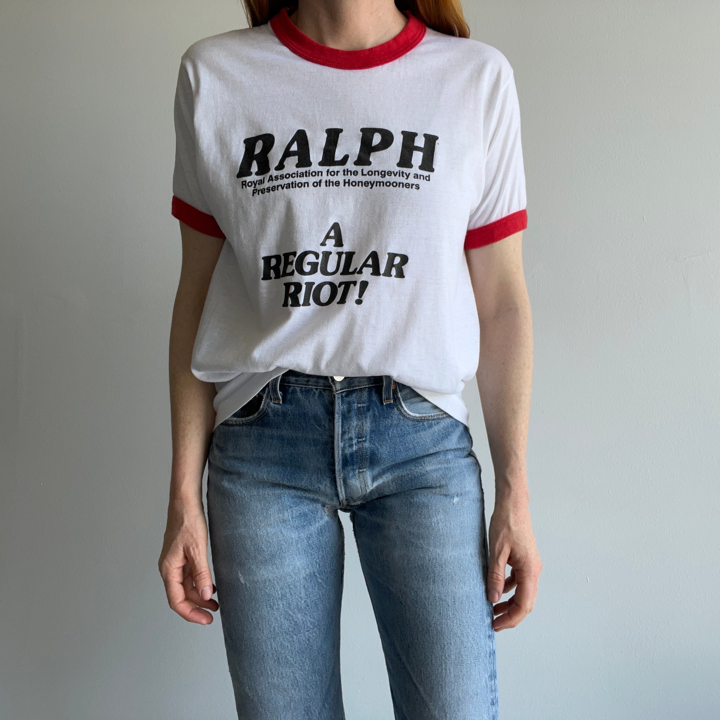 1980s Ralph (Royal Assoc. for The Longevity and Preservation of the Honeymooners) Ring T-Shirt