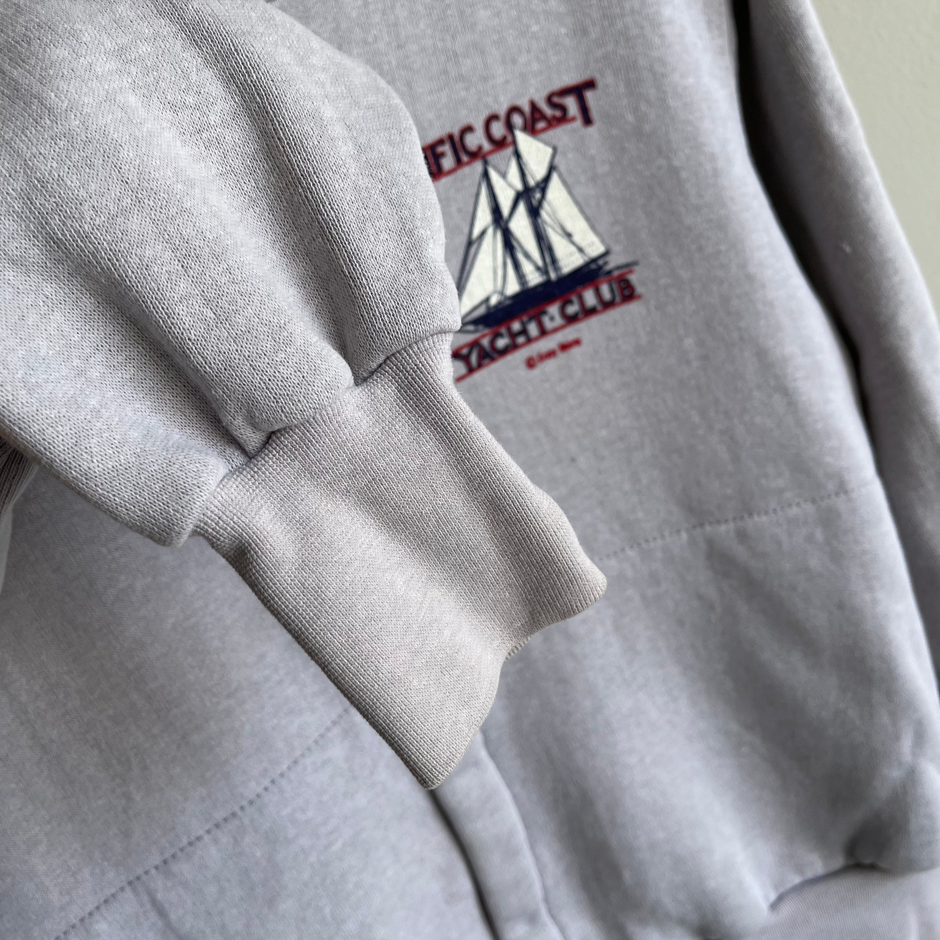 1980s San Francisco Pacific Coast Yacht Club Snap Hoodie by Crazy Shirts - OH MY!!!