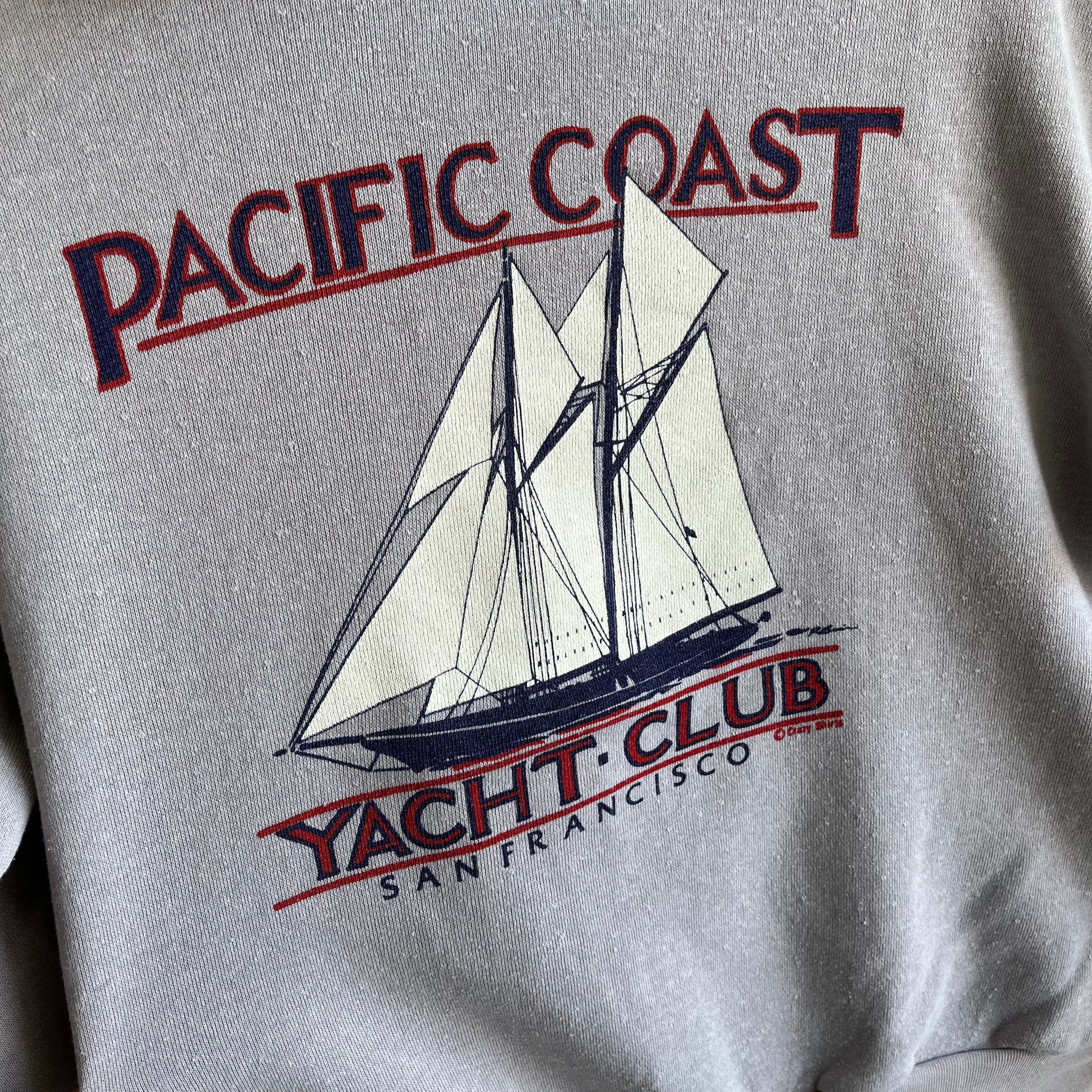 1980s San Francisco Pacific Coast Yacht Club Snap Hoodie by Crazy Shirts - OH MY!!!