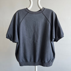 1980/90s Ultra Faded Blank Black/Gray Warm Up - Lighter Weight