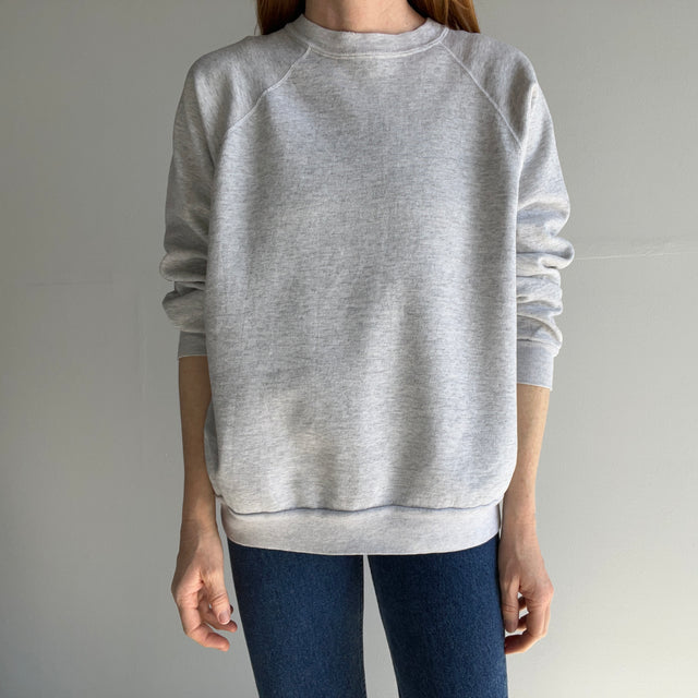 1980s Lighter Blank Gray Sweatshirt