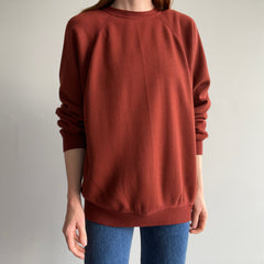 1970s Soft and Cozy Rusty Chocolate Raglan