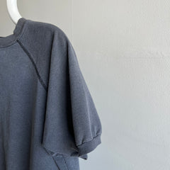 1980/90s Ultra Faded Blank Black/Gray Warm Up - Lighter Weight