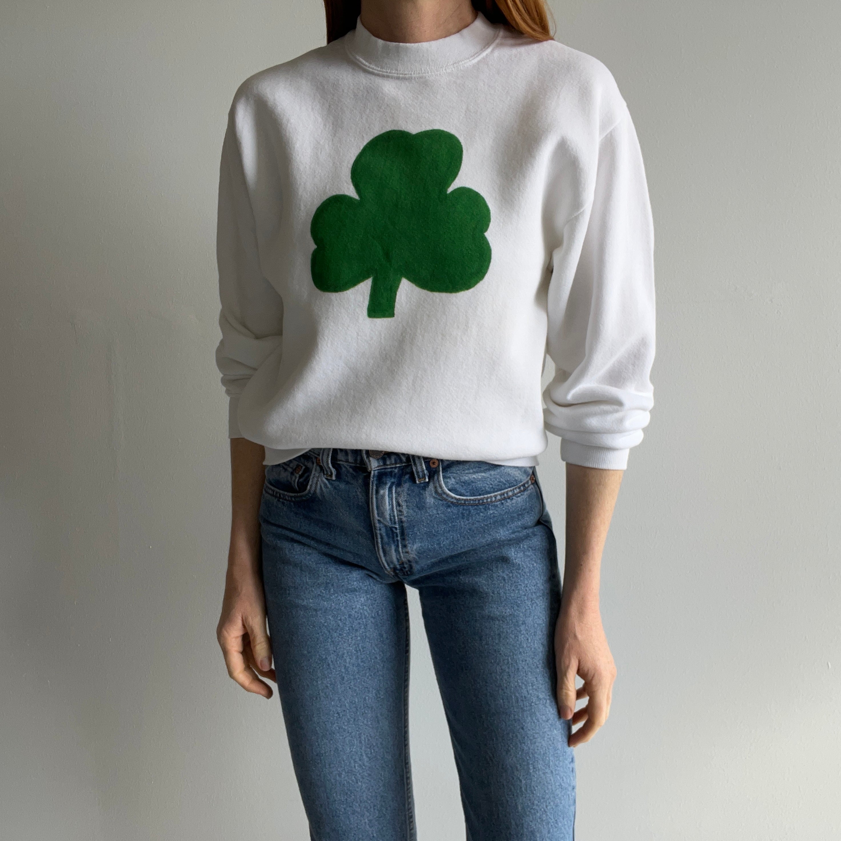 1980s DIY Clover Sweatshirt by Jerzees