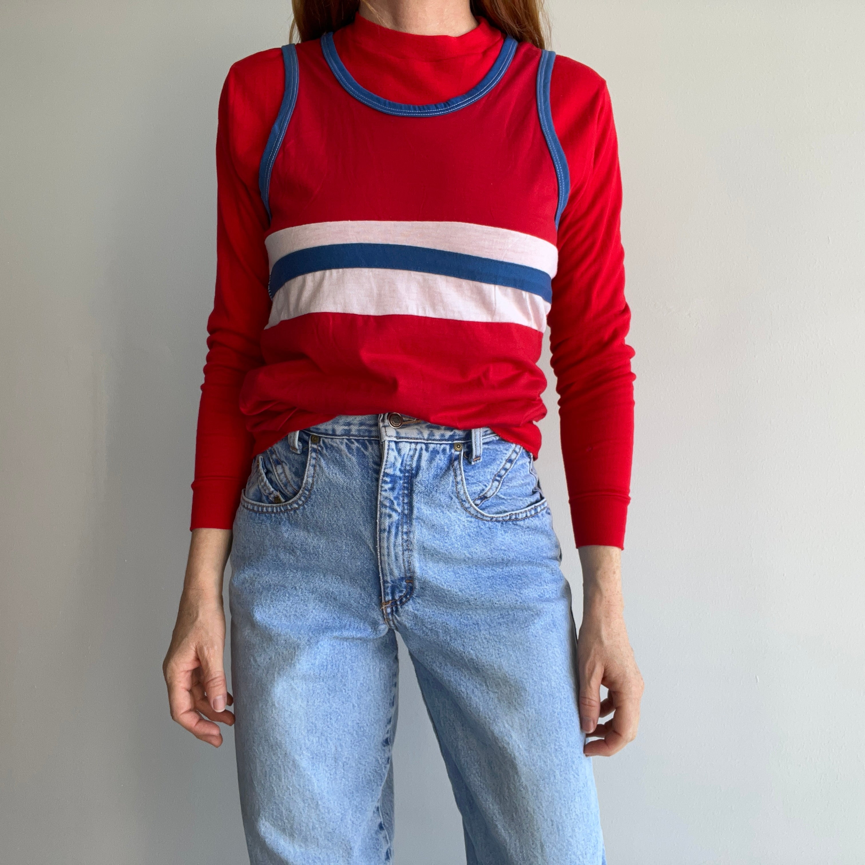 1970's Red, White, and Blue Tank Top